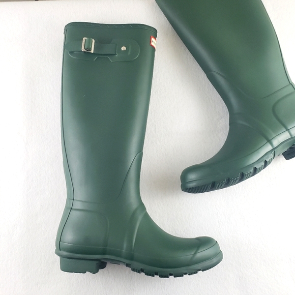 Hunter Shoes - Hunter NEW Women's Original Tall Rain Boots Forest Green Size 9